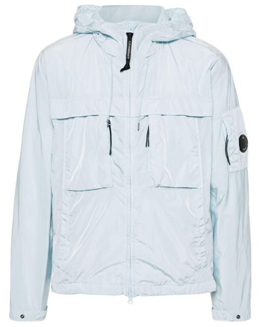 C P Company Blue Chrome-r Garment-dyed Jacket for men