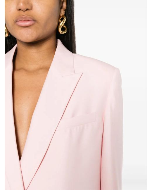 Fabiana Filippi Pink Double-Breasted Blazer