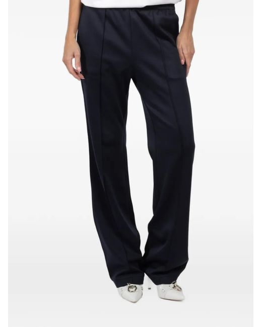 Tibi Blue Scottie Patch-Pocket Trousers