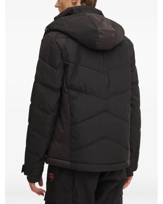 Guess Black Quilted Ski Jacket for men