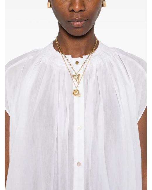 Forte_forte White Buttoned Shirt