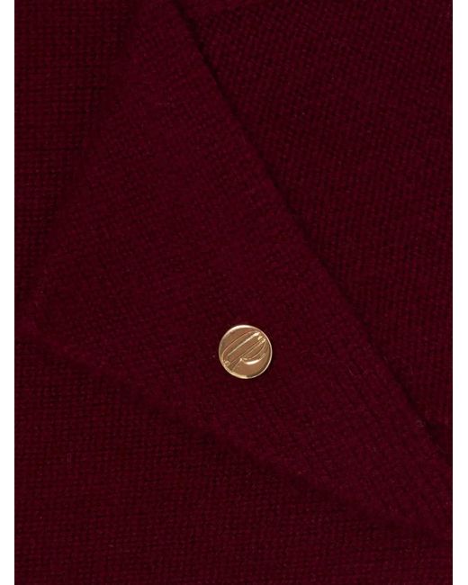 Claudie Pierlot Purple Triangular Wool Scarf
