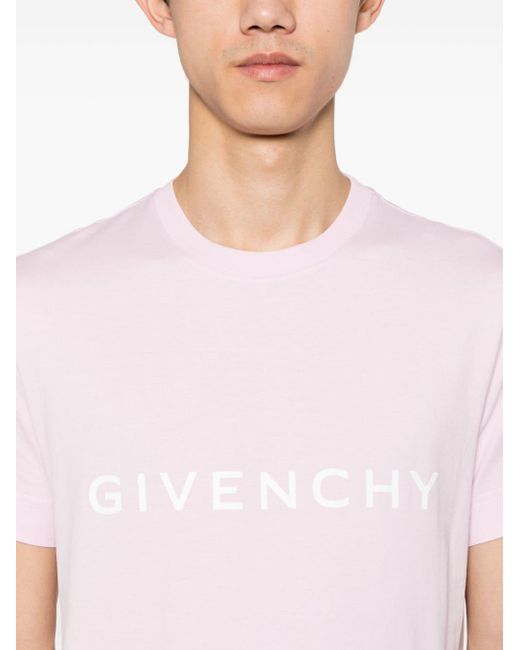 Givenchy T-shirt Met Logoprint in het Pink voor heren