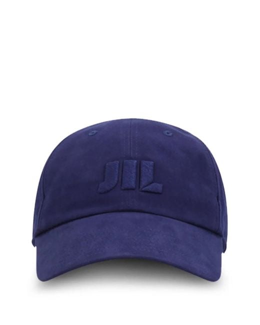 Jil Sander Blue Logo-Embroidered Baseball Cap for men