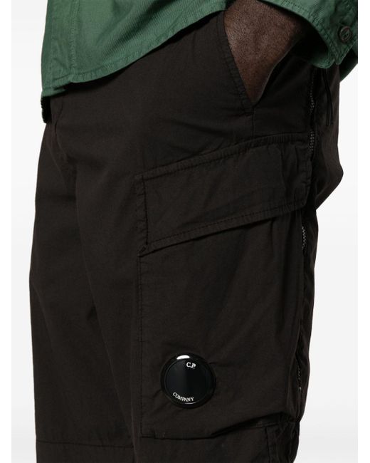 C P Company 50 Fili Shorts Met Lensdetail in het Black voor heren