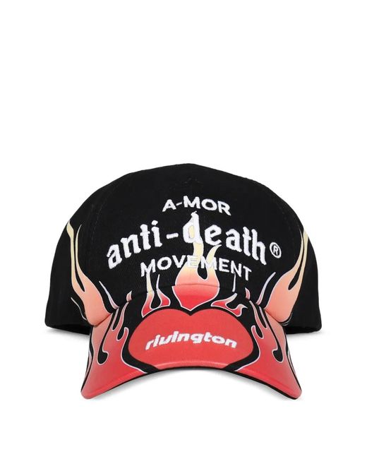 RRR123 Red Casquette Anti Death À Imprimé Graphique for men