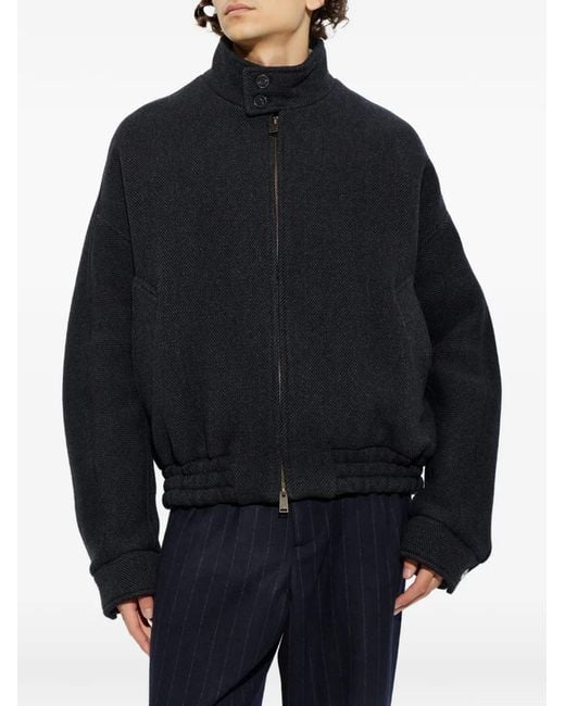 DARKPARK Blue Long-Sleeves Bomber Jacket for men
