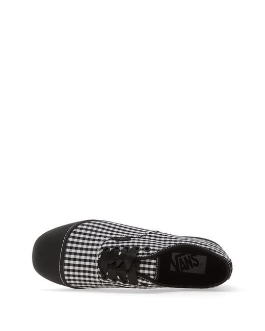 Vans White Baskets Authentic Prima À Carreaux Vichy