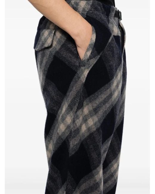 Undercover Gray Check Pants for men