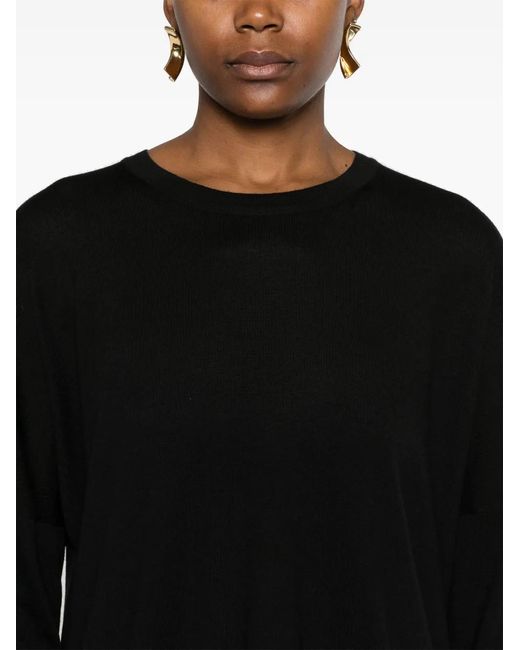 Pull En Maille Fine Blanca Vita en coloris Black