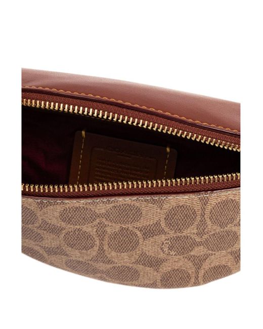 COACH Monogram Canvas Belt Bag in Brown | Lyst display picture 1
