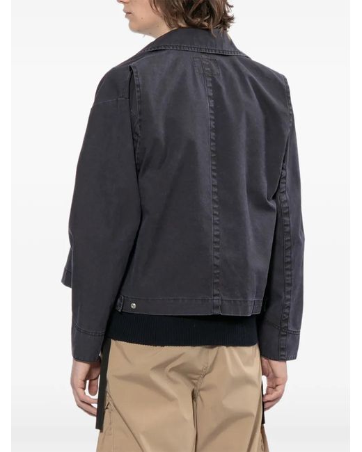 Toga Black Pigment-Print Jacket for men