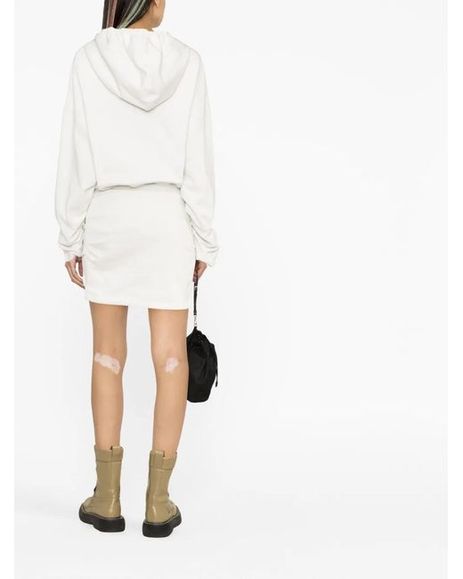 Off-White c/o Virgil Abloh White For All Hoodie Minidress