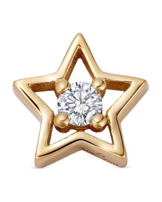 Loquet London Metallic 18K North Star Diamond Charm