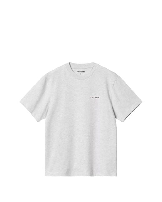 Carhartt White S/S Script Embroidery T-Shirt