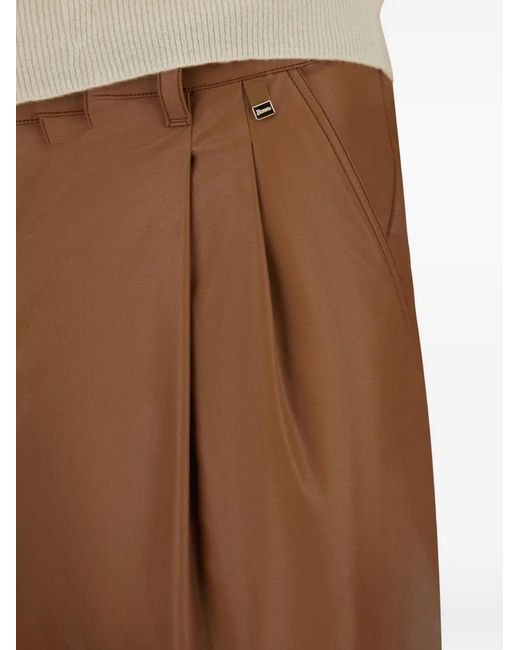 Herno Brown Straight Trousers