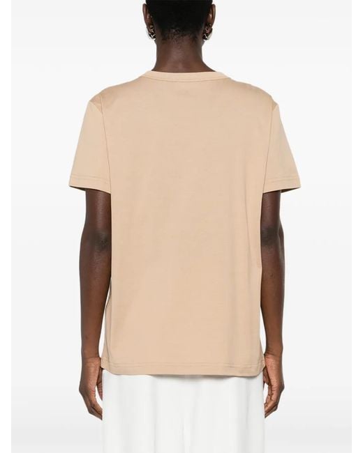 Fabiana Filippi Natural Round-Neck T-Shirt