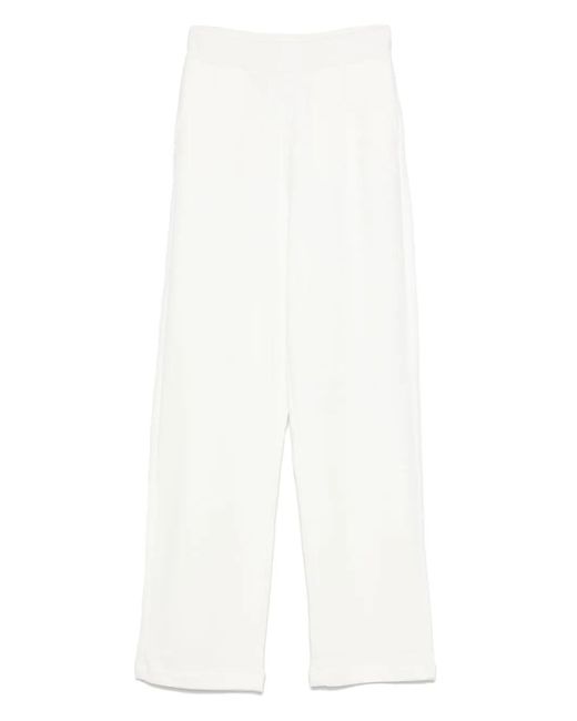 Emporio Armani White Organic-Cotton Trousers