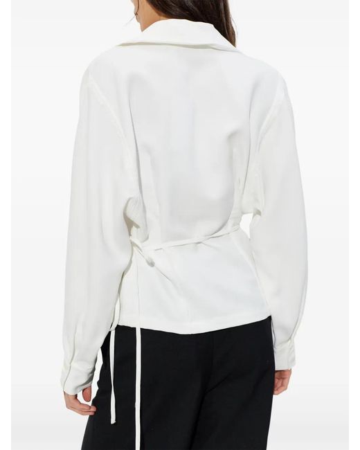 IRO White Heloa Tie-Waist Jacket