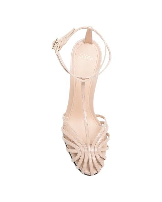 ALEVI White Buckled-Strap Sandals