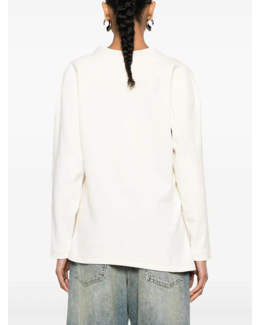Maison Margiela White Numbers Logo Cotton T-Shirt