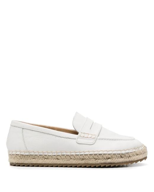 Marc O' Polo White Leather Espadrilles