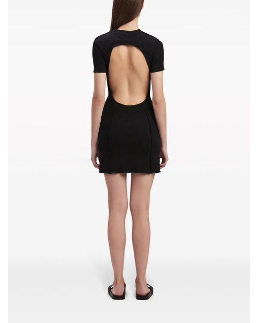 Palm Angels Black Monogram Mini Dress