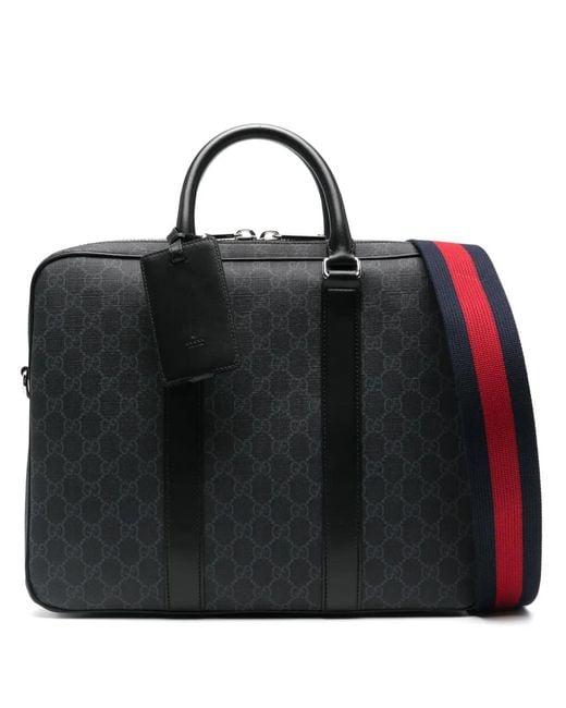 Gucci Black Gg Supreme Briefcase for men