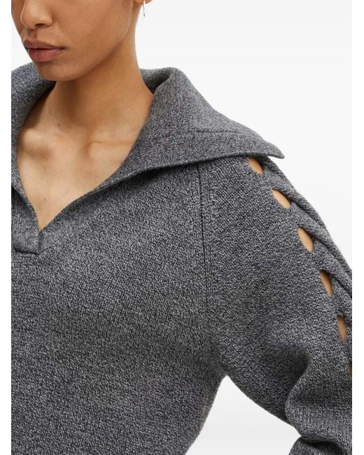 IRO Gray Pullover mit Cut-Out