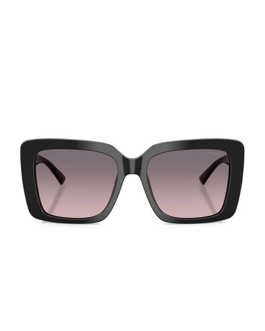 Jimmy Choo Black Square-Frame Sunglasses