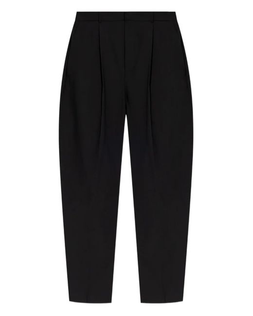 Pantaloni Con Pieghe Frontali di Jacquemus in Black da Uomo