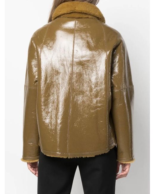 Yves Salomon Brown Meteo Reversible Jacket