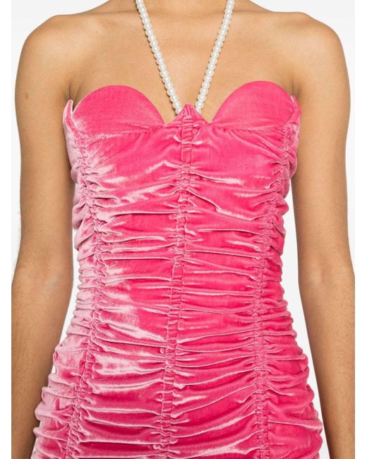Cristina Savulescu Pink Aphrodite Mini Dress