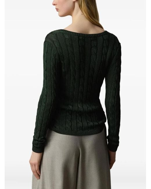 Ralph Lauren ケーブルニット セーター Green