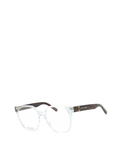 Marc Jacobs Natural Tortoiseshell-Effect Square-Frame Glasses