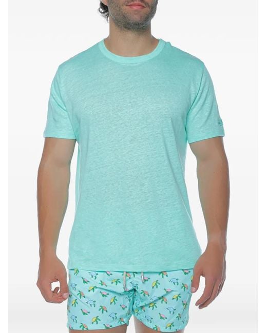 Mc2 Saint Barth Blue Crew-Neck T-Shirt for men
