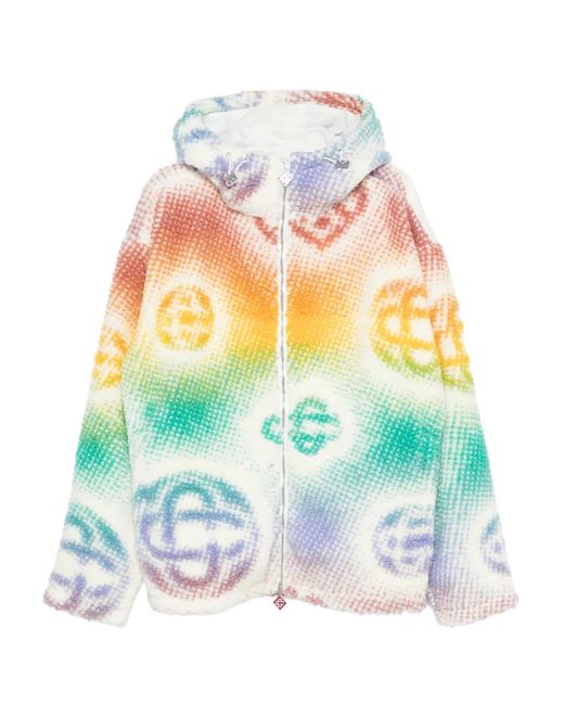 Casablanca White Monogram Hooded Jacket for men