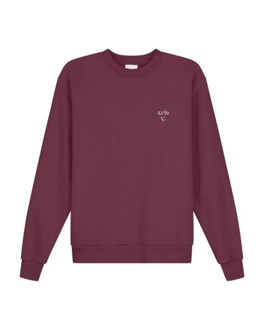 メンズ Arte' ロゴ スウェットシャツ Purple