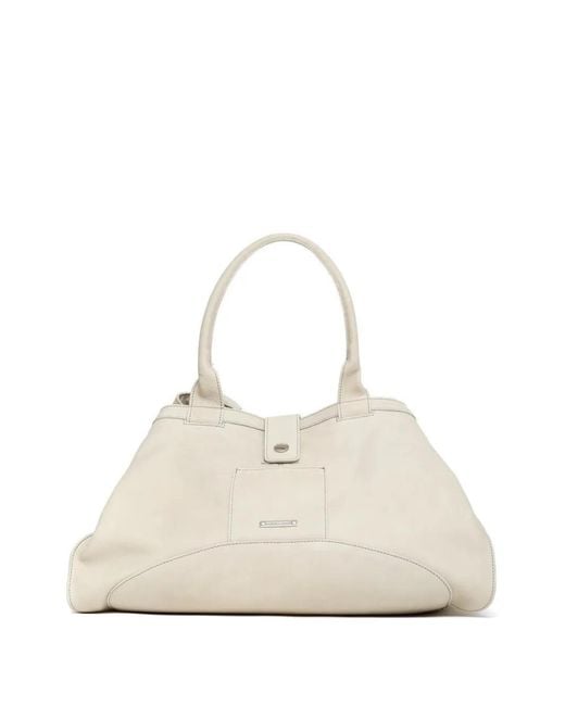 Paloma Wool Natural Big Guida Top-Handle Tote Bag