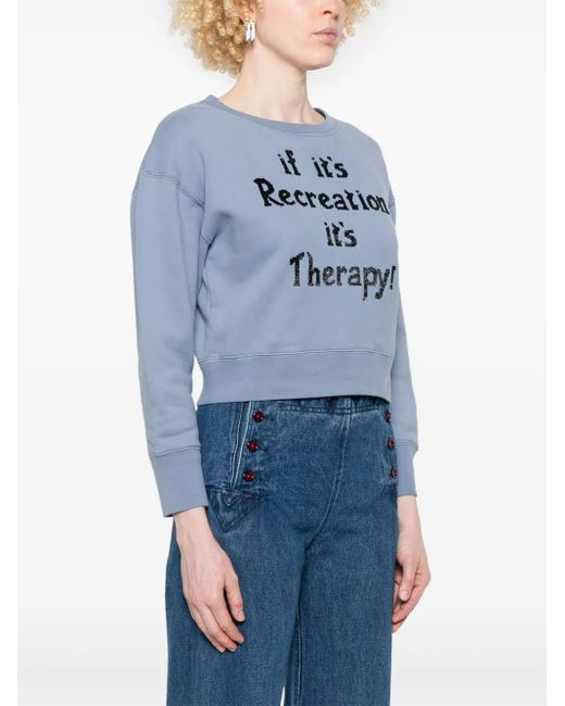 Bode Blue Recreation Sweatshirt