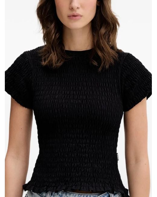 Vetements Black Ruffled T-Shirt