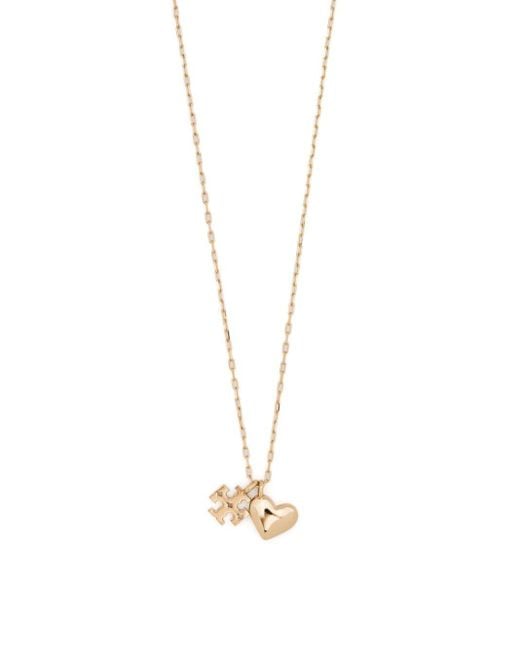 Tory Burch White Double T-pendant Necklace