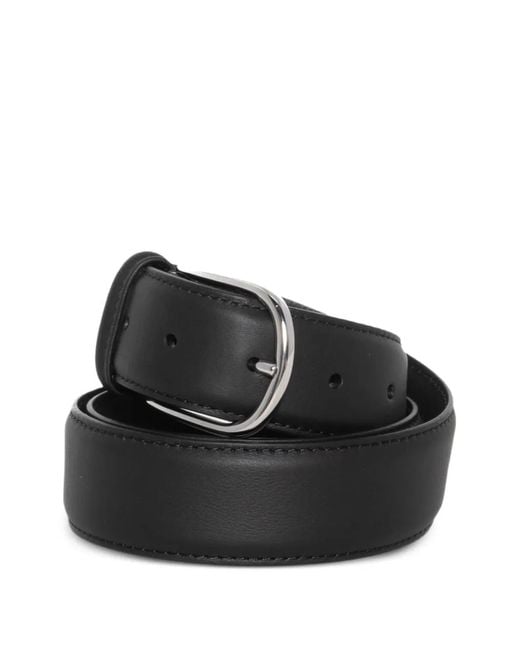 Andersons Black Metal Buckle Belt for men