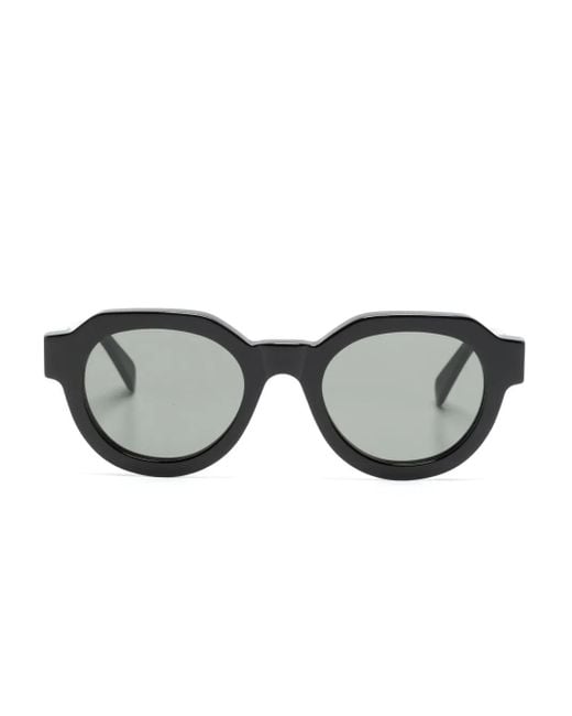Retrosuperfuture Black Vostro Round-Frame Sunglasses