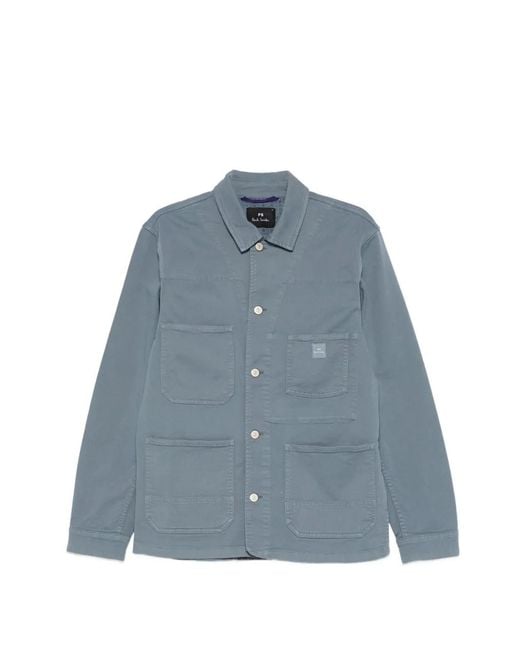 Paul Smith Blue Patch Pocket Chore Jacket for men