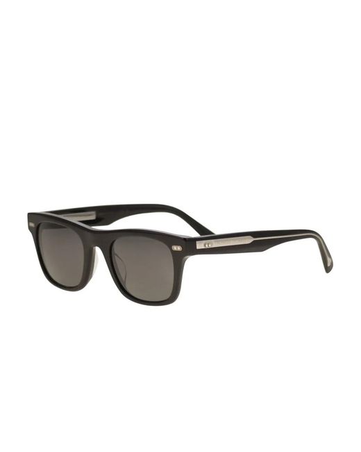 Brunello Cucinelli Gray Rectangular-Frame Sunglasses