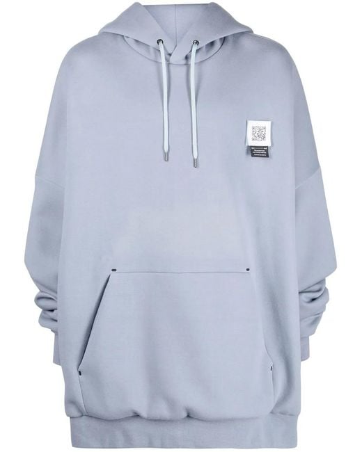 Fumito Ganryu Blue 2Way Pullover Hoodie for men