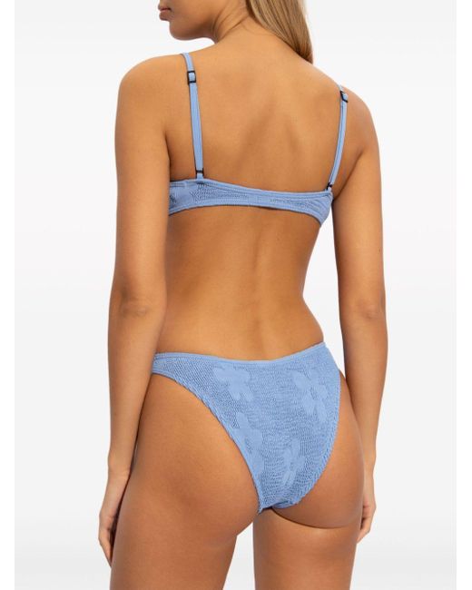 Top bikini Gracie jacquard di Bondeye in Blue