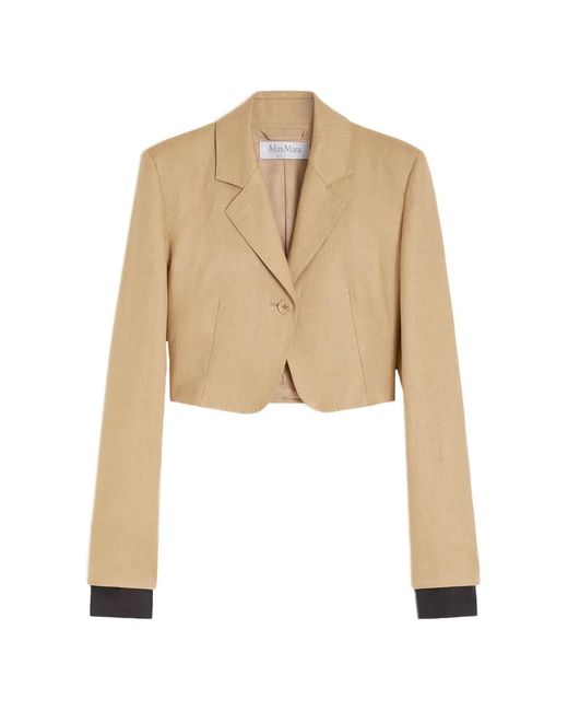 Max Mara Natural Linen Buono Blazer