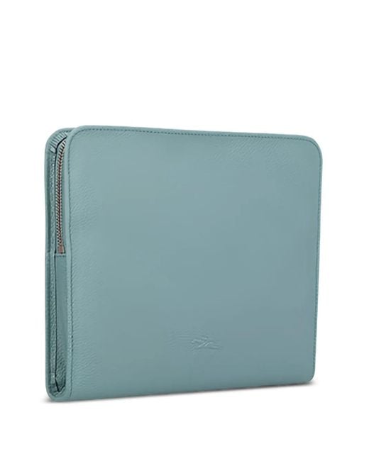 Longchamp レザータブレットケース Blue